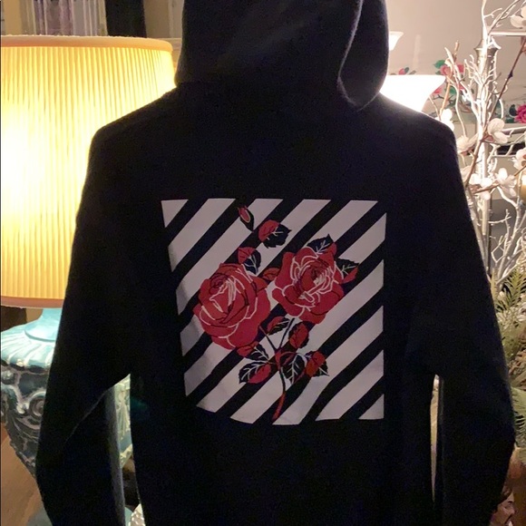 artist union clothing rose hoodie